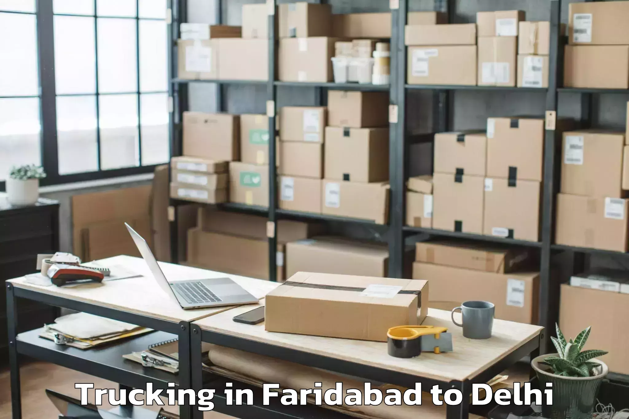 Reliable Faridabad to Parliament Street Trucking